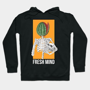 fresh mind skeleton Hoodie